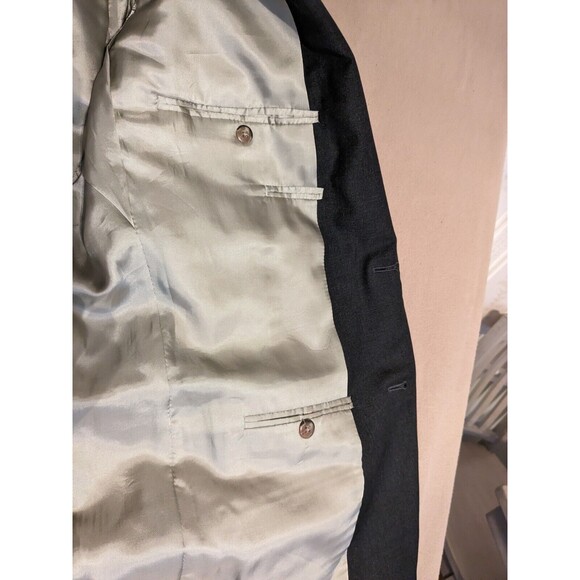 Paul Stuart III Grey Wool Suit Set Jacket Pants Sz 44-38 REGULAR Made in Canada - Picture 6 of 16